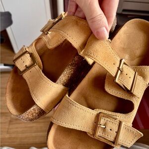 Stradivarius Double Buckle Platform sandal